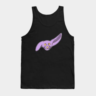 cute purple fannec fox face Tank Top